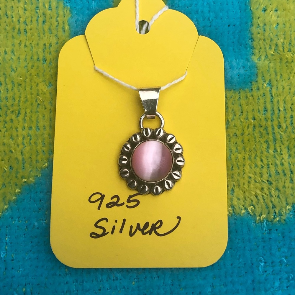 925 Silver & Pink Pendant